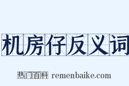 机房仔反义词是什么意思的图片